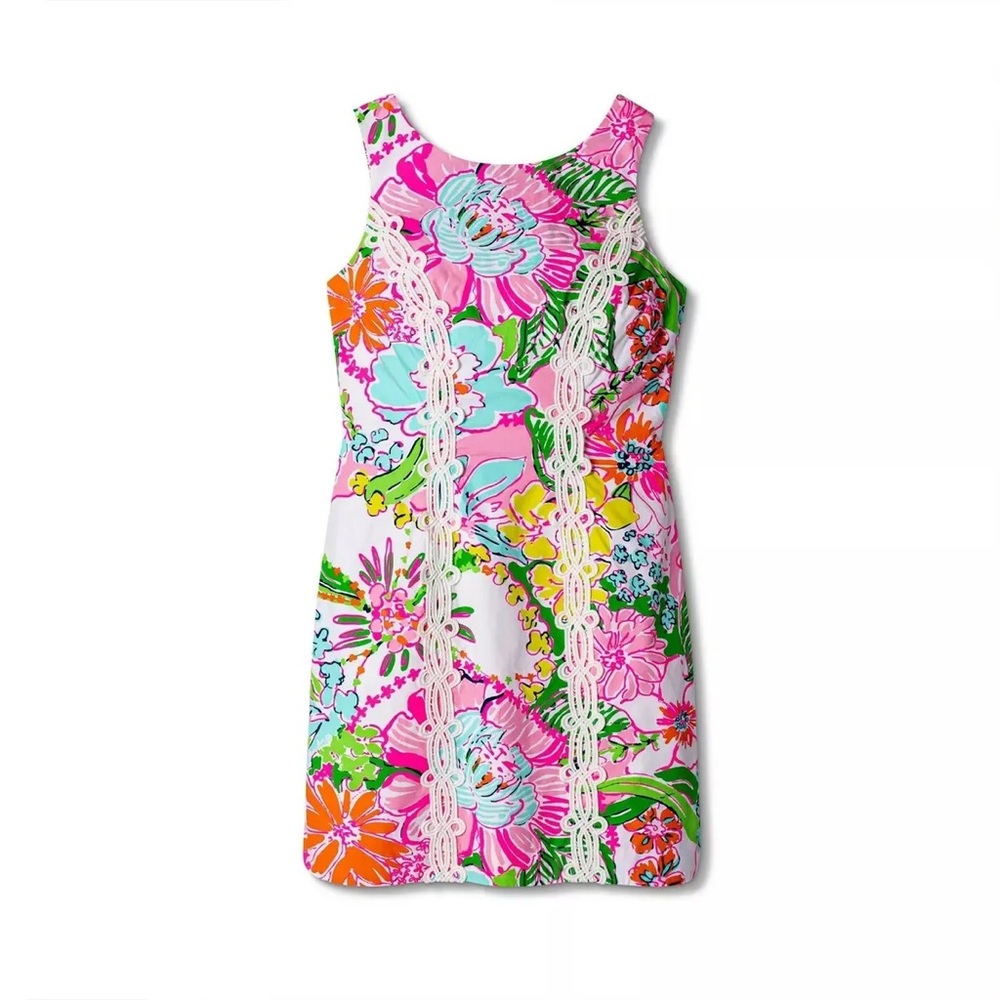 Lilly Pulitzer for Target Floral Shift Dress in Pink, Green, Orange, Blue